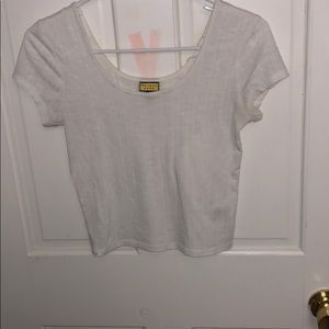 Cute White low neck Tee-shirt